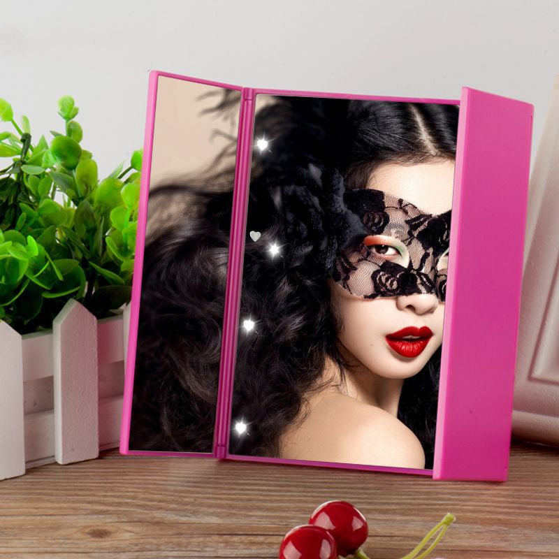 Trifold Glam Mirror