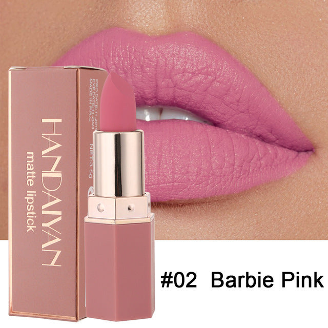 Nude Matte Waterproof Lipstick 6-color