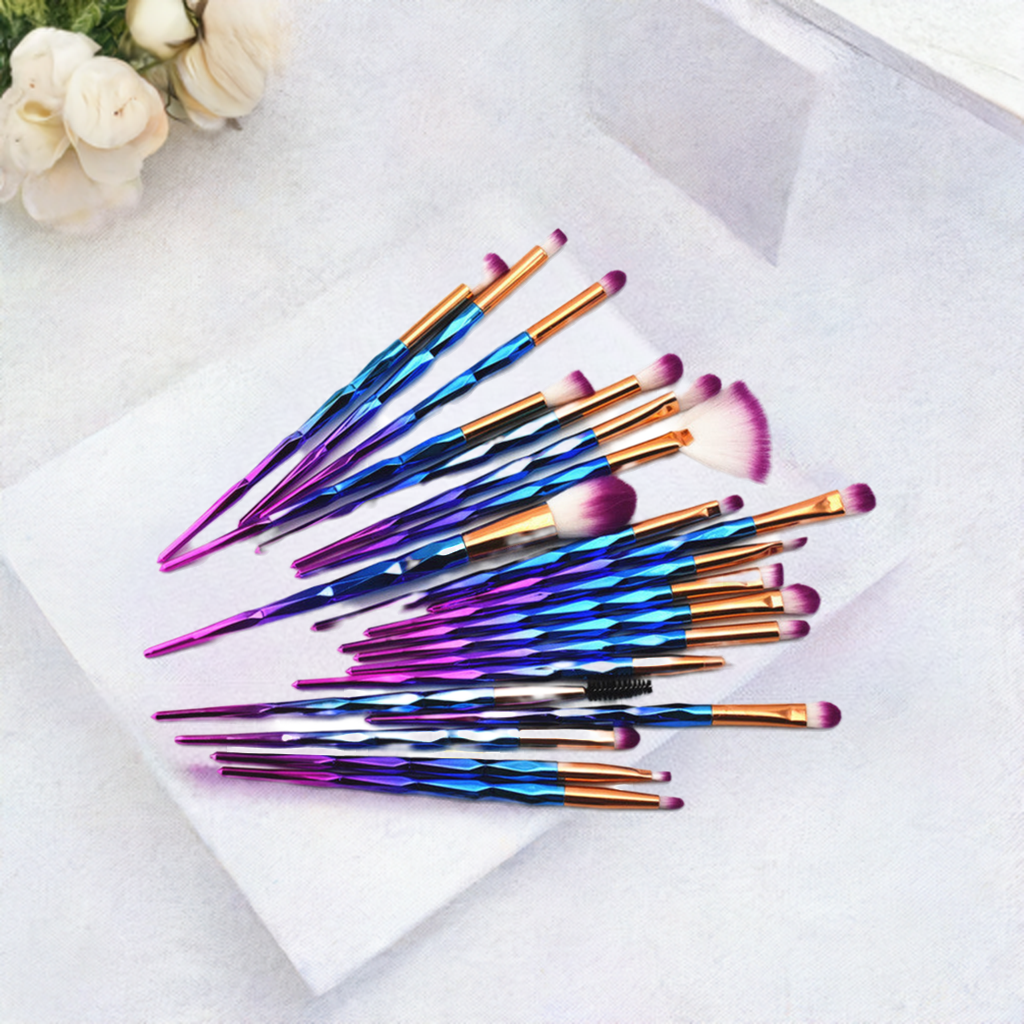 20-Piece Multicolor Eye Brush Set